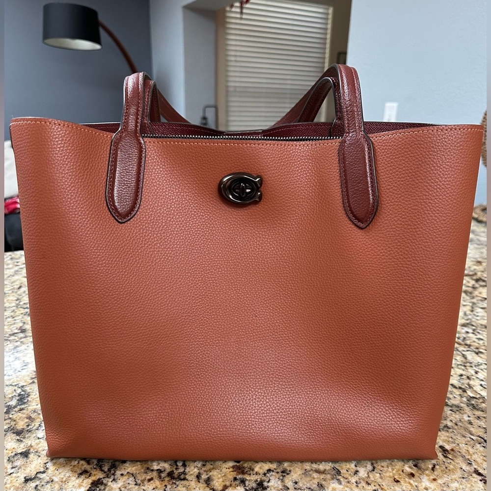 Coach willow tote, laptop bag
